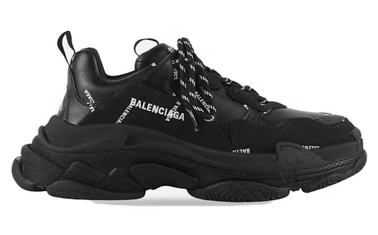 Balenciaga - Triple S Black (Logo)